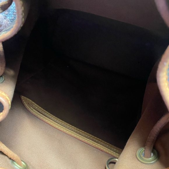 Louis Vuitton Montsouris Backpack MM Brown Canvas Vintage! - Picture 8 of 13